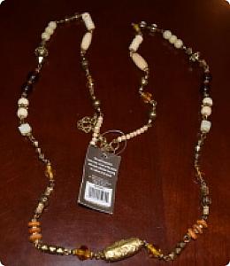 Beaded Natural Color Necklace