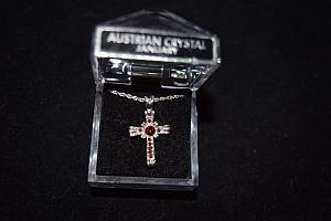 BirthStone Cross Necklace - January