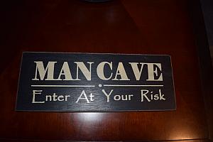 Man Cave Sign" Enter at Your Own Risk"