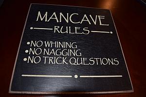 Man Cave "Rules" Sign