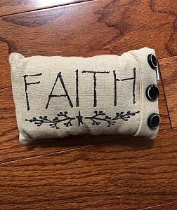 Mini "Faith" Pillow