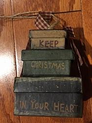 Stacked Box Ornament - Keep ...