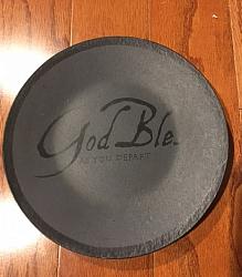 Round Plate - God Bless