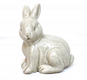 Sitting Ceramic Rabbit - Cream